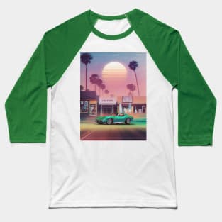 Synthwave Sunset Drive Baseball T-Shirt